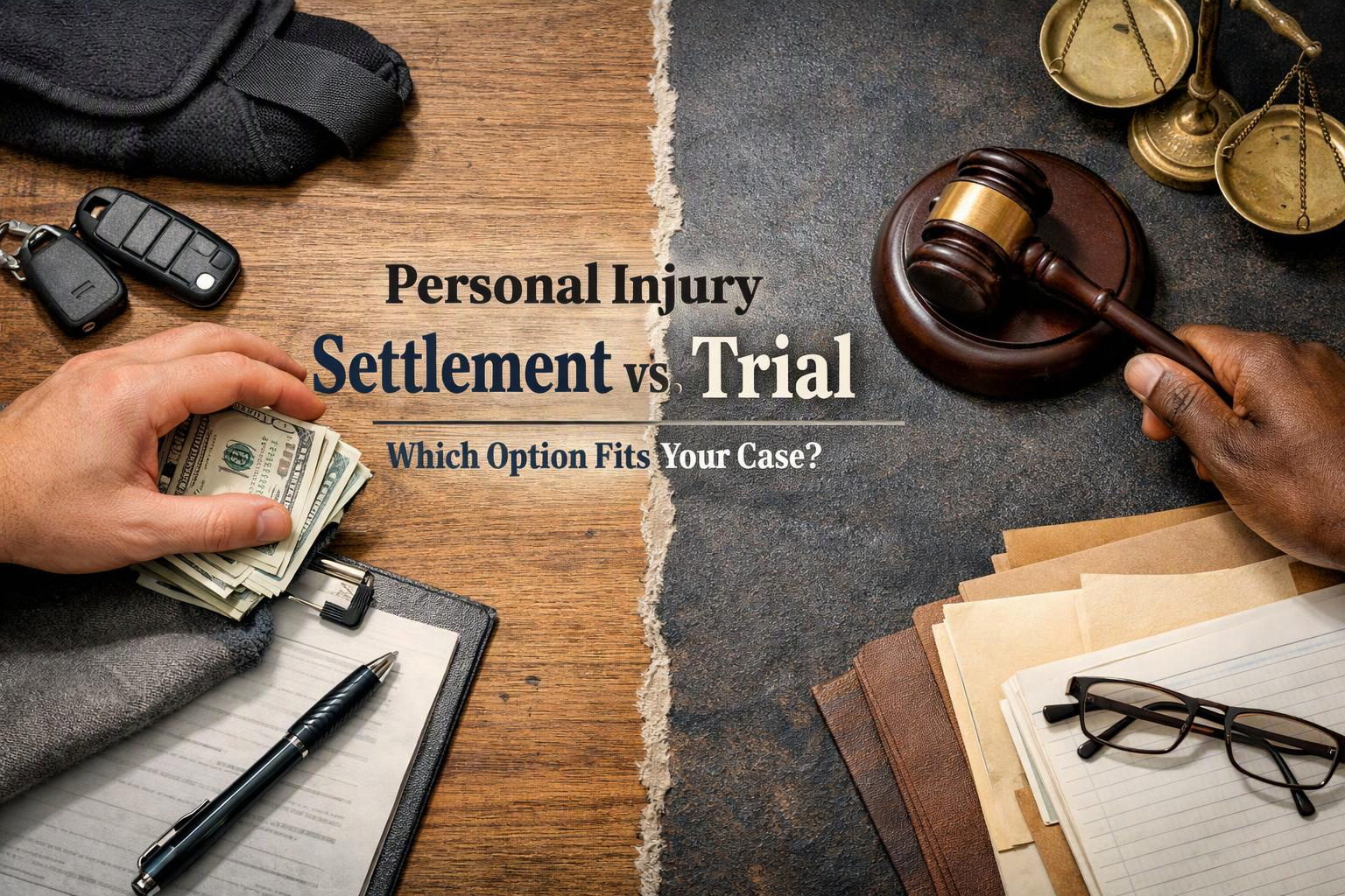 Personal Injury Settlement vs. Trial: Which Option Fits Your Case?