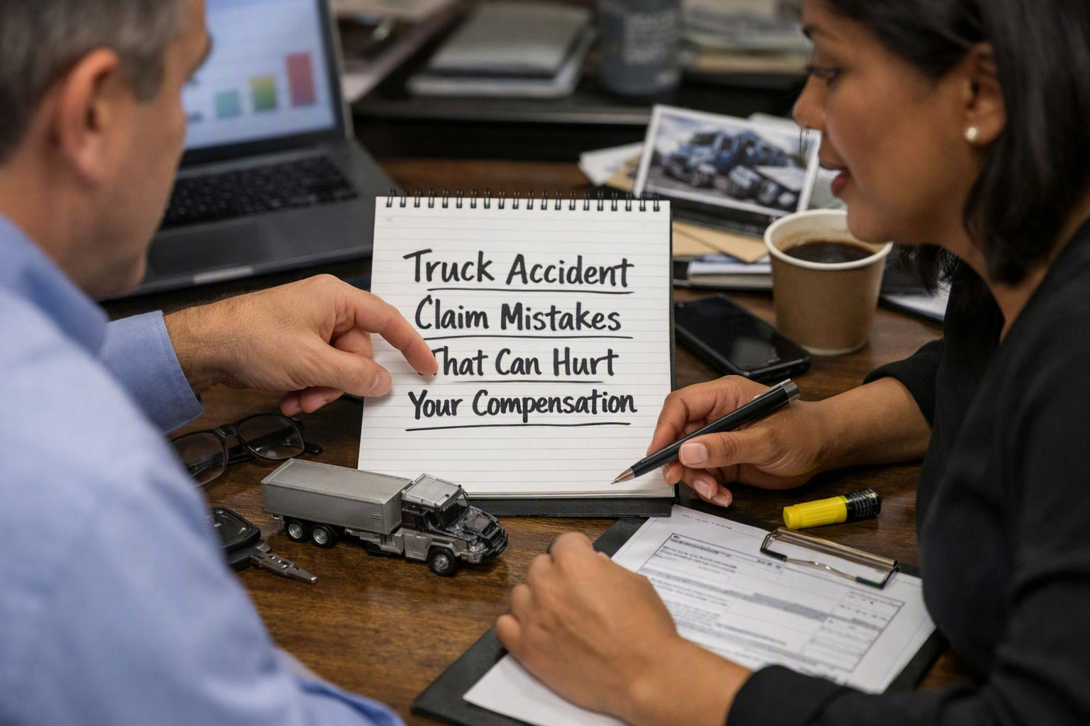 Truck Accident Claim Mistakes That Can Hurt Your Compensation